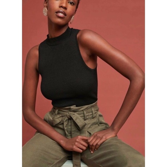 NWT Ribbed Mock Neck Tank - Picture 3 of 6